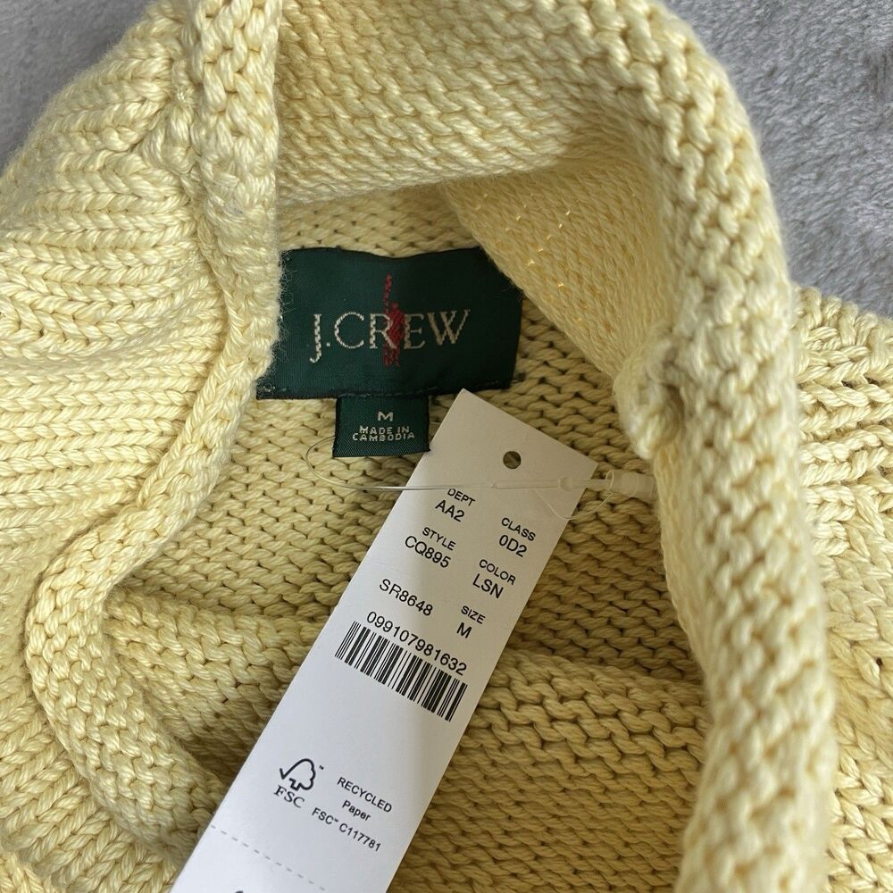 J Crew Sweater Mens M 1988 Rollneck Blue Stripped Cotton Rugby Preppy Coastal - Picture 8 of 15